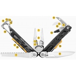 Leatherman Signal con acciarino e affilacoltelli Colore Verde scuro