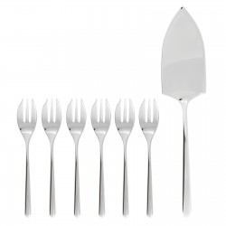 SET 6 FORCHETTINE DOLCE - ROCK INOX DIAMOND SAMBONET